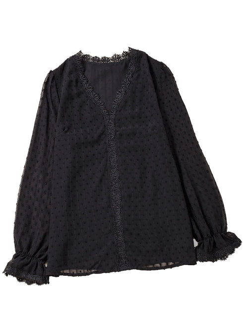 womens-blouses-commuter-long-sleeve-lace-splice-blouse