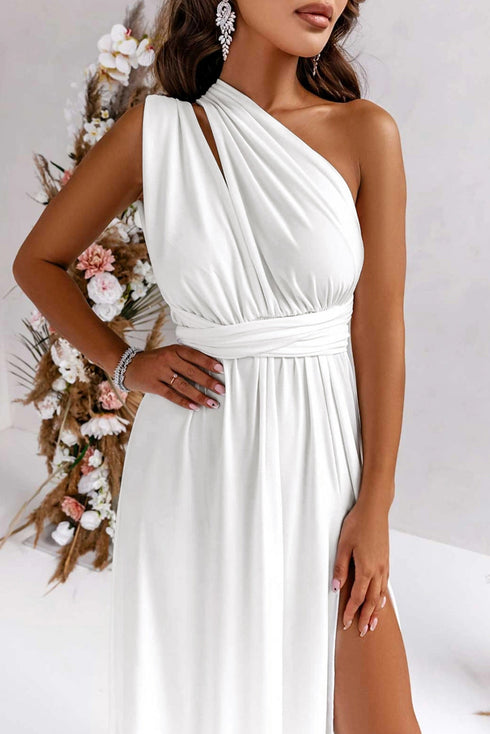 elegant-solid-deep-v-neck-split-dress