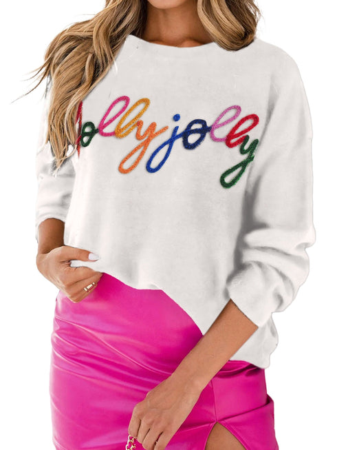 white-holly-jolly-round-neck-casual-sweater
