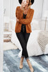 Khaki Chunky Wide Long Sleeve Knit Cardigan