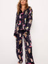 black-western-cowgirl-boots-printed-satin-long-pajama-set