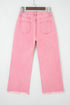 womens wide leg cropped jeans