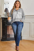 plus size hooded top