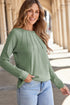 solid color long sleeve top