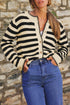 striped cardigan womens