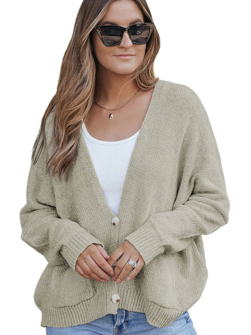womens-v-neck-button-cardigan