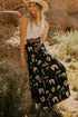 black-western-print-tiered-ruffled-high-waist-maxi-skirt