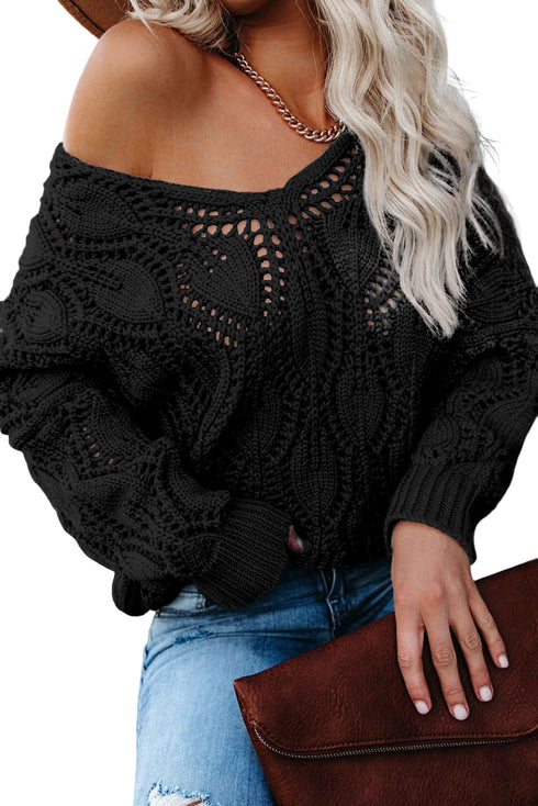hollow out sweater