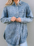 casual-elastic-belt-cuffed-sleeve-denim-hooded-jackets