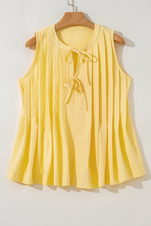 Pleated Tank Top