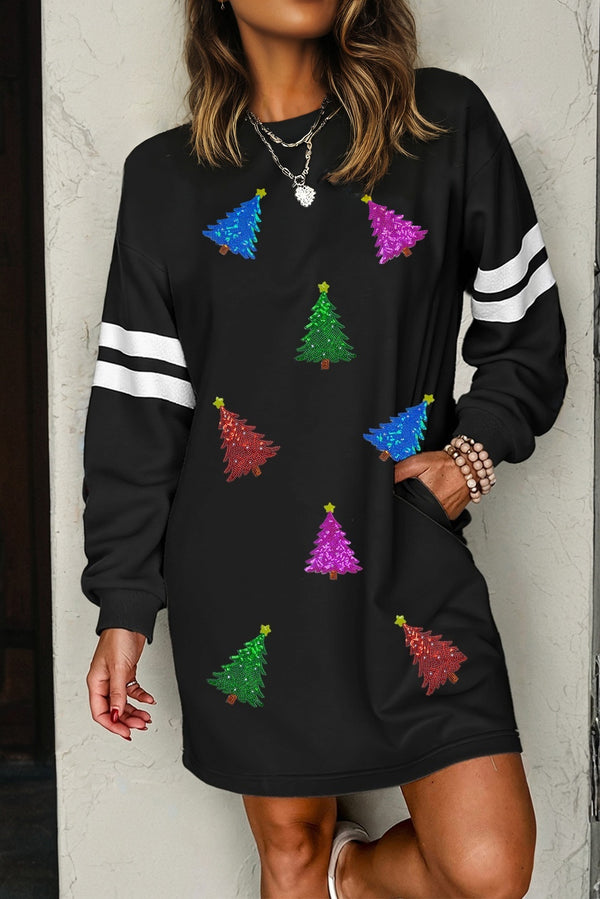 Christmas graphic sweatshirt dress