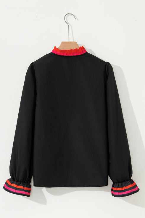 black long sleeve blouse