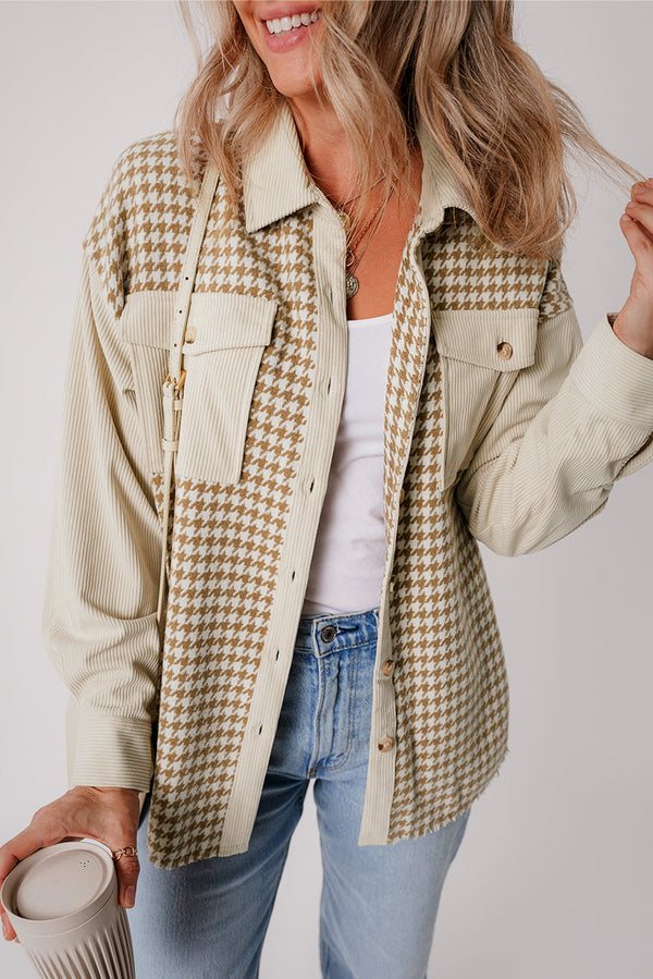 parchment-houndstooth-corduroy-patchwork-flap-pocket-shacket