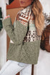 Laurel Green Aztec Quilted Patchwork Western Fashion Jacket