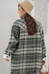 plus size plaid coat