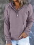 womens-hoodies-hooded-drawstring-v-neck-pocket-sweater