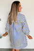 blue stripe dress