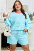plus size short set