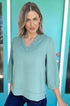 crinkle blouse womens