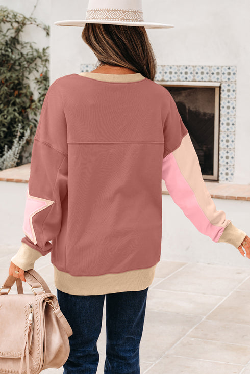 color block sweatshirt