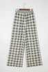 plaid wide leg pants