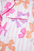 bow print pajama set