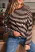brown stripe t shirt