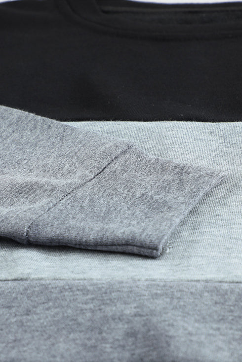 womens-t-shirts-color-matching-loose-versatile-round-neck-t-shirt