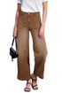 Brown Mimimalist Patch Pocket Womens Shift Jeans