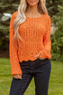 open crochet sweater