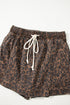 leopard denim skort