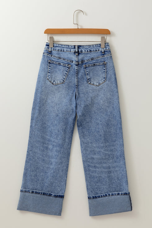 raw hem jeans