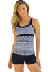 monochrome-geometry-print-sporty-tankini-swimsuit