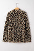 brown leopard cardigan