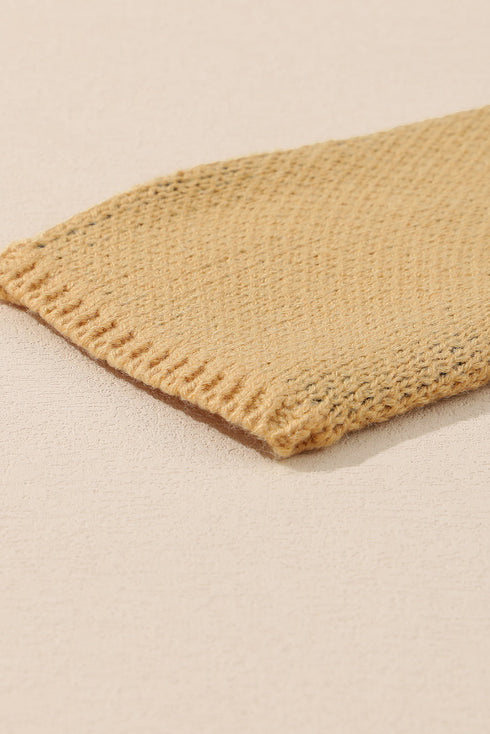 camel-fuzzy-cheetah-accent-round-neck-sweater