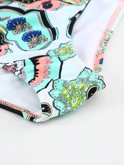 sexy-pink-padded-gather-push-up-bikini-set