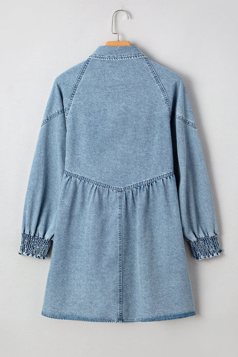 denim shirt mini dress