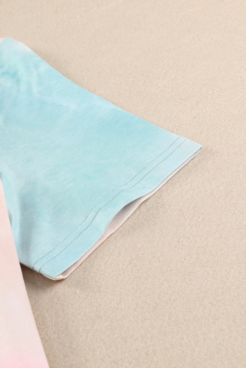 loose-printed-short-sleeve-zippered-v-neck-dress