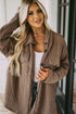 khaki-oversize-textured-knit-button-front-shacket