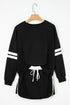 varsity sweatshirt skirt set