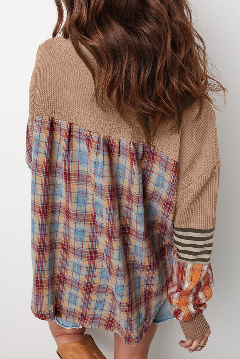 waffle long sleeve top