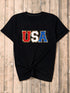 black-glitter-trim-chenille-usa-graphic-t-shirt