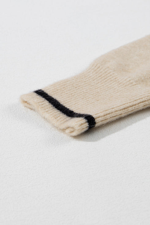 oatmeal-ciao-letter-graphic-crew-neck-sweater