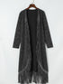 black-fringed-hem-pocketed-open-cardigan