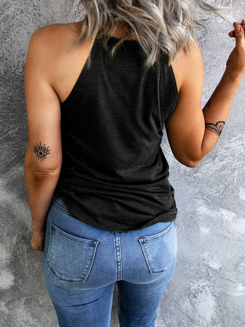 black-sweet-floral-embroidery-casual-tank-top