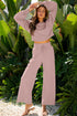 wide leg pant set