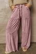 wide leg patchwork pants