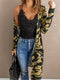 green-camo-print-long-cardigan