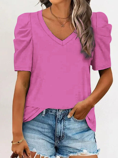 womens-t-shirts-casual-round-neck-solid-color-hollow-loose-t-shirt