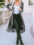 black-fringed-hem-pocketed-open-cardigan